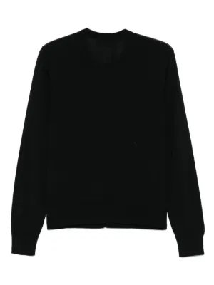 ドルチェ&ガッバーナ カシミア レース付 Vネック セーター ブラック 36 stanley blacker】【長袖】胸刺繍Vネックニットセーター/ワイン