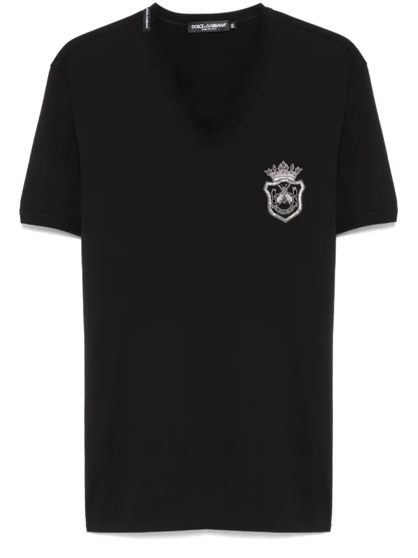 Dolce & Gabbana エンブロイダリーTシャツ | ブラック | FARFETCH JP