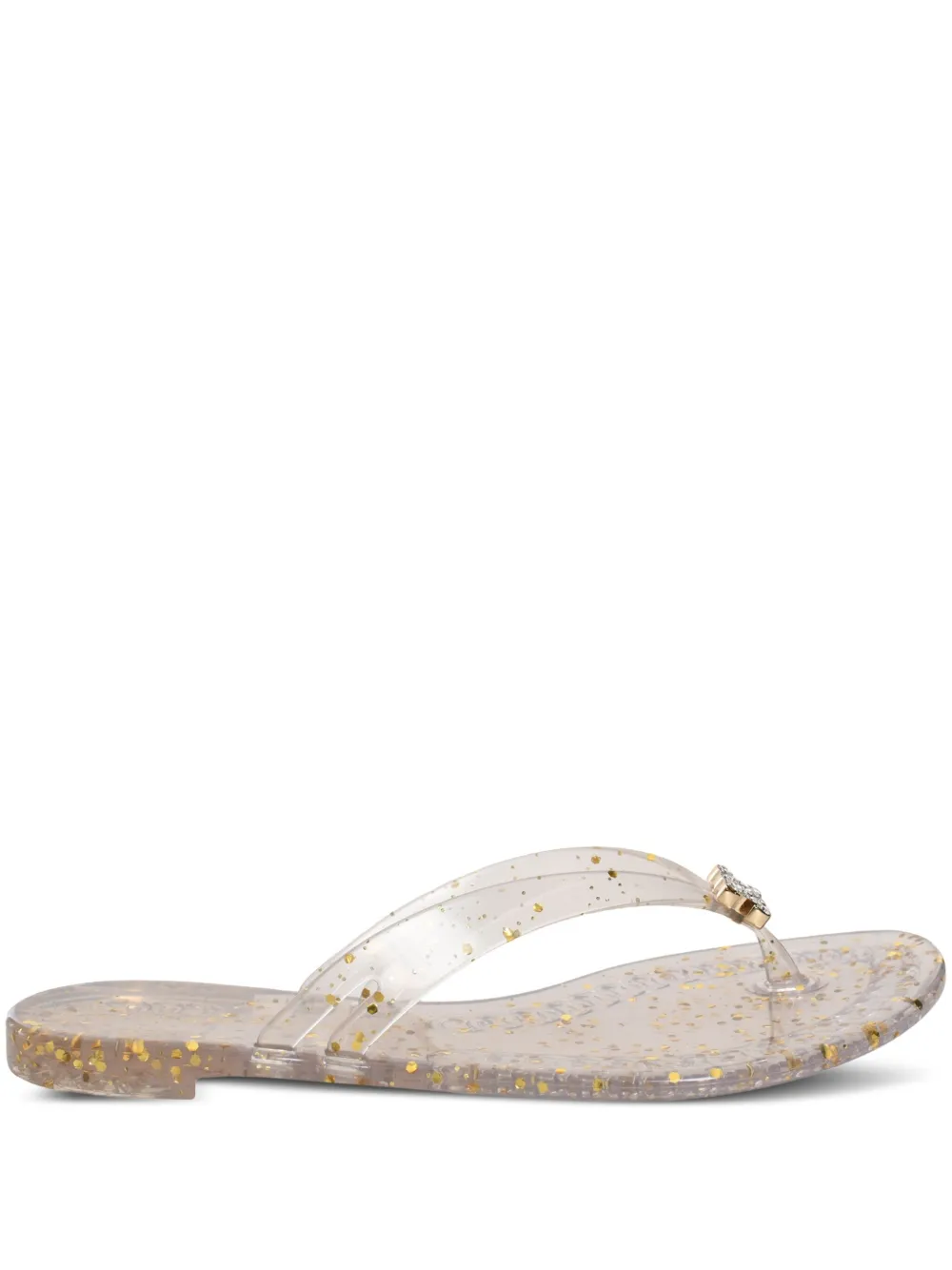 Casadei Teenslippers met glitterdetail Wit