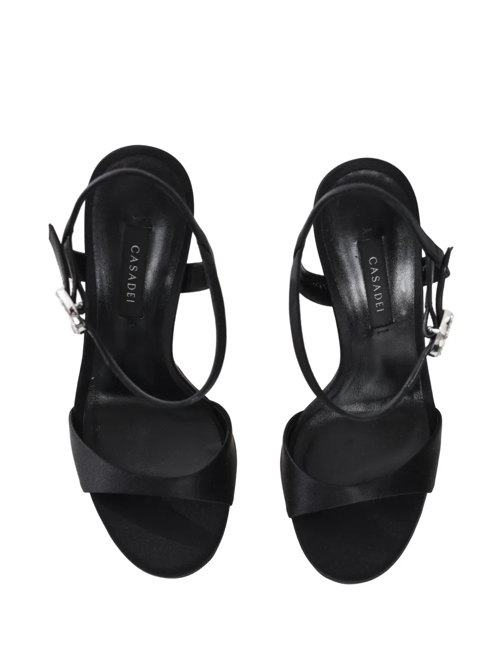 Casadei 100 mm Michelle sandalen Zwart