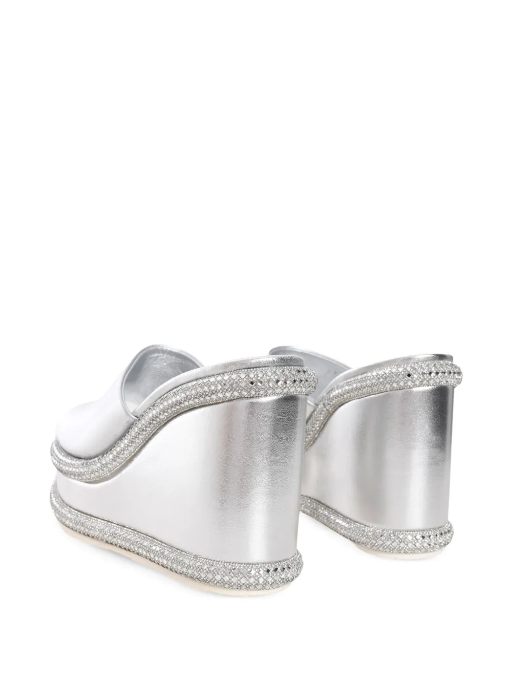 Casadei 80 mm Jasmine sleehakken Zilver