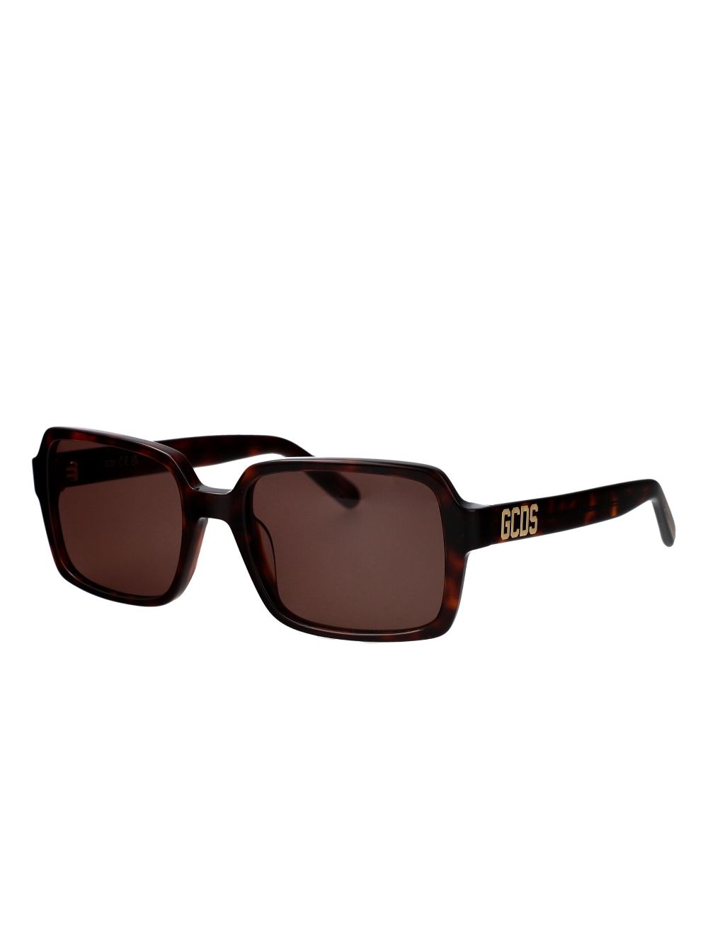 GCDS logo-lettering sunglasses - Bruin