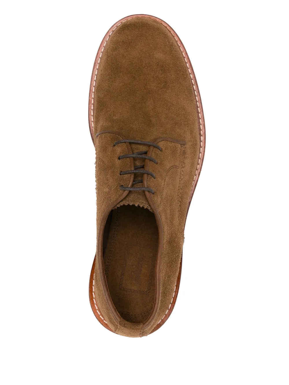 Brioni suede derby shoes Brown