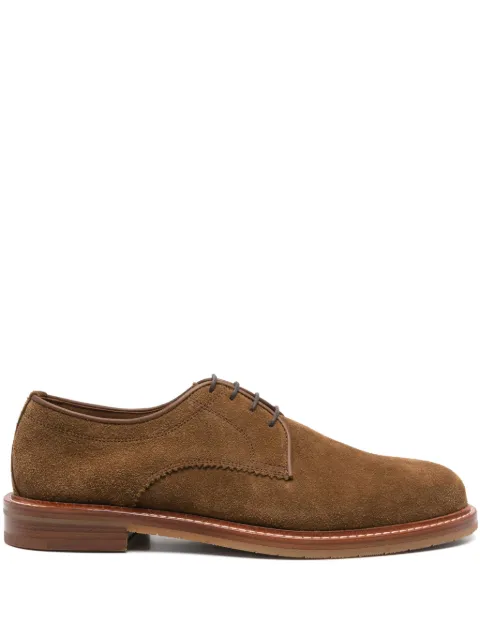 Brioni zapatos derby de gamuza