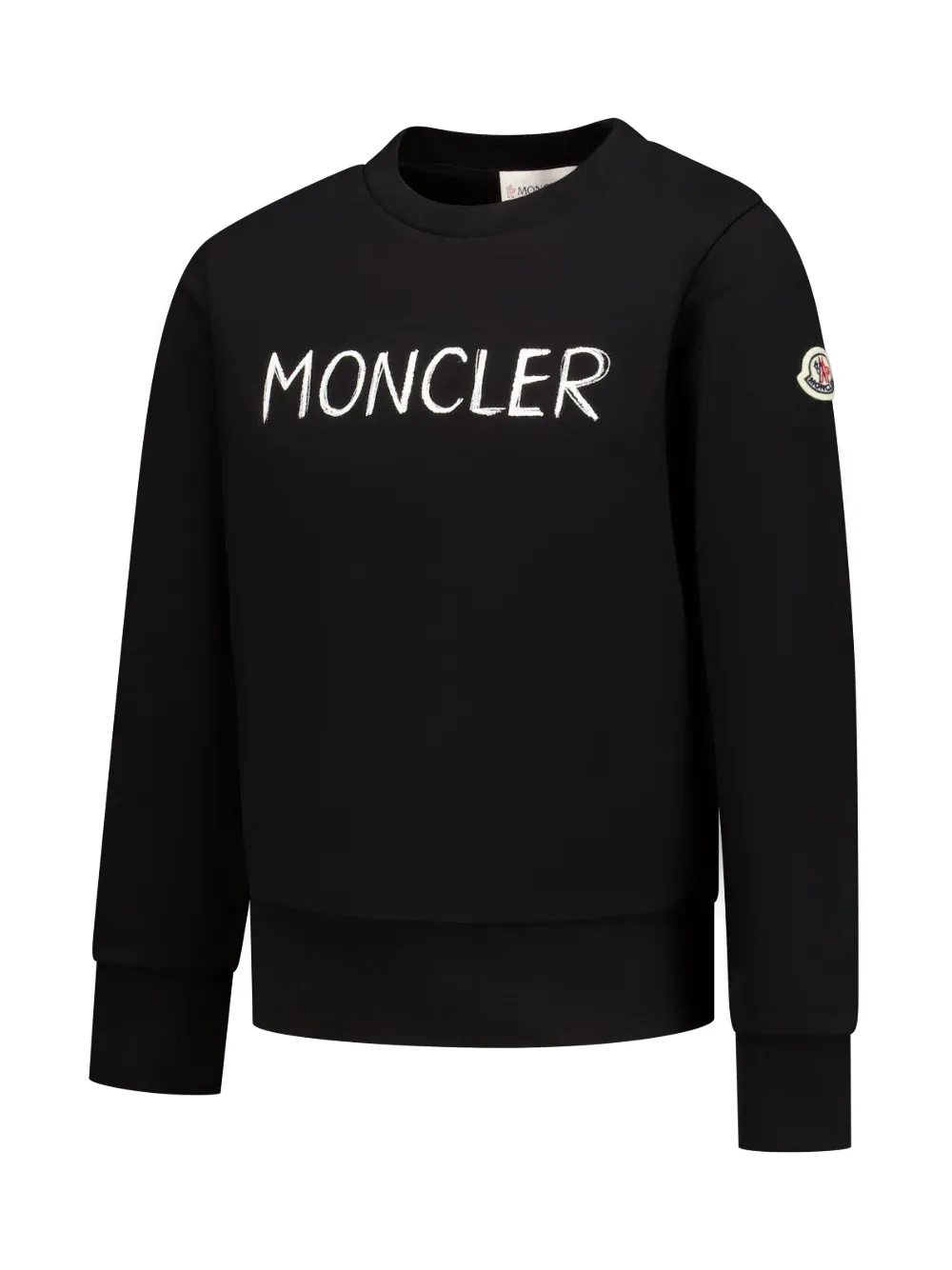 Moncler Enfant Sweater met logoprint 999 BLACK