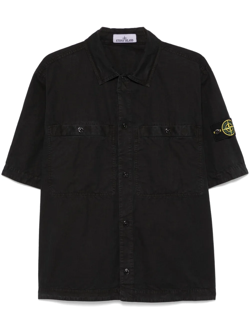 Stone Island Compass-badge shirt | Black | Image 1