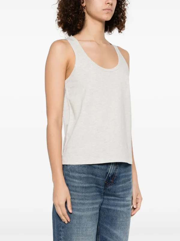 A.P.C. Label Tank Top | Grey | FARFETCH RO