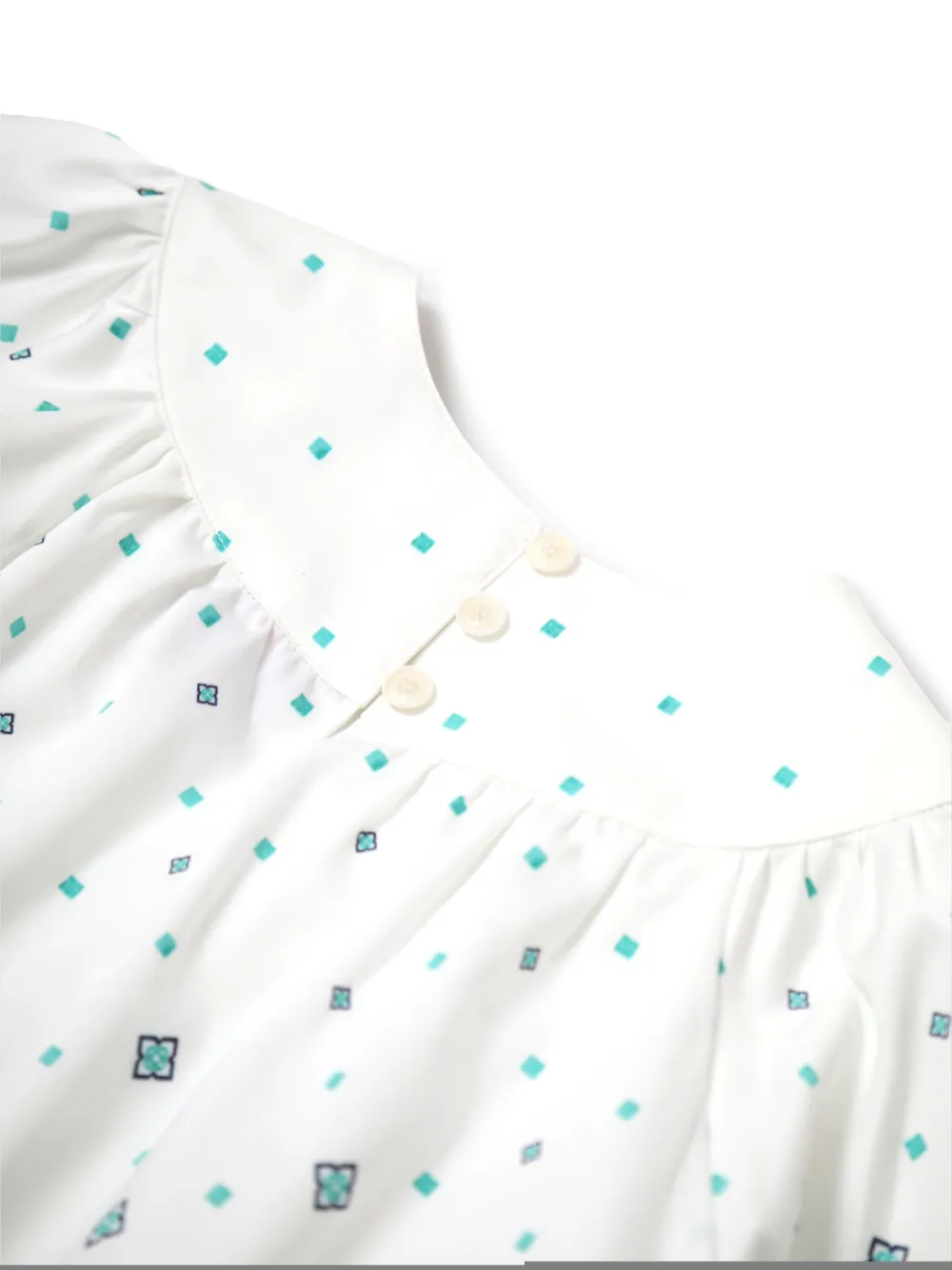 CASABLANCA KIDS Monogram jurk Wit