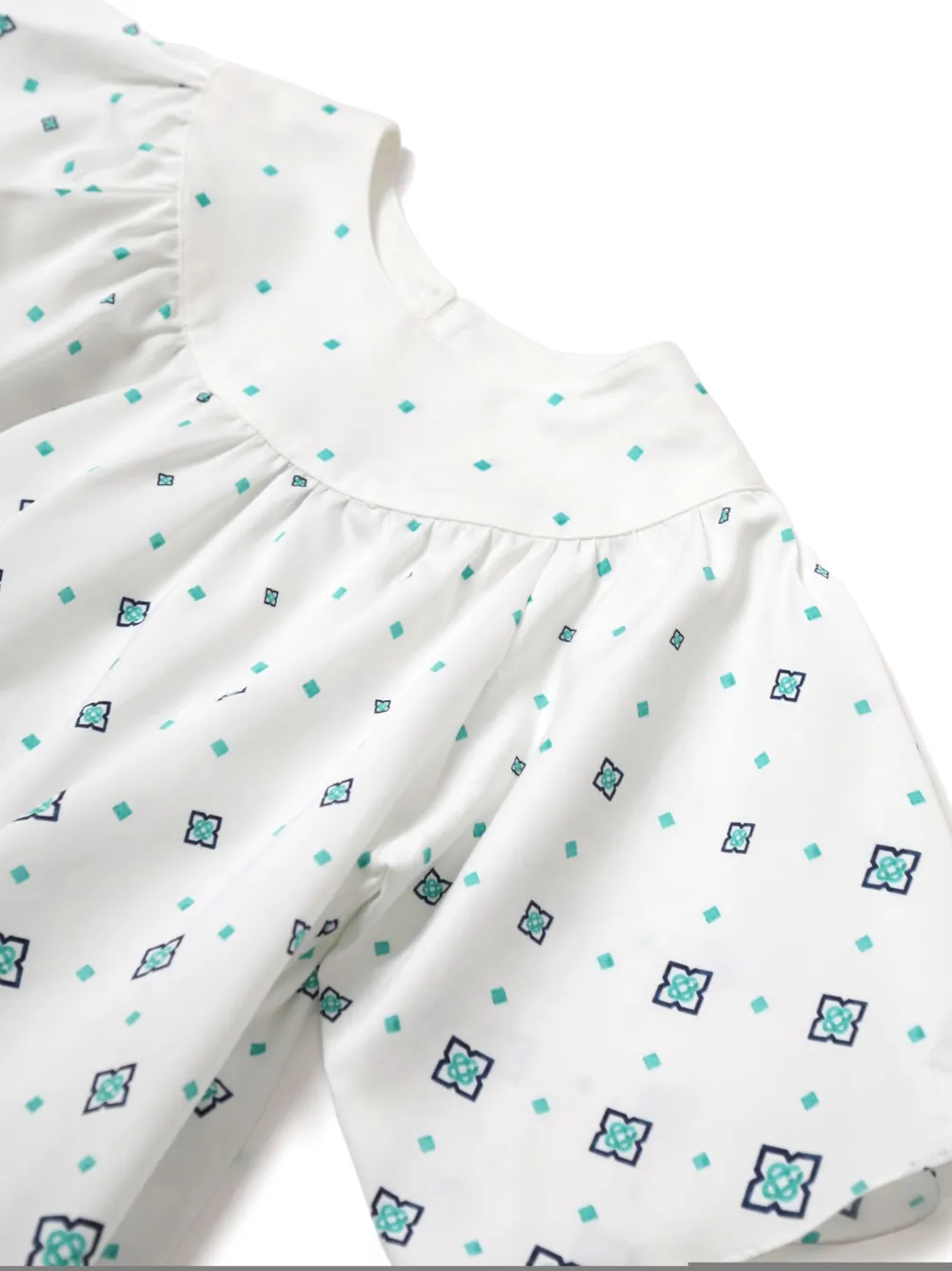 CASABLANCA KIDS Monogram jurk Wit
