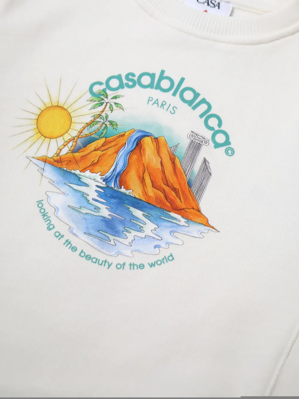 CASABLANCA KIDS Oasis sweater Wit