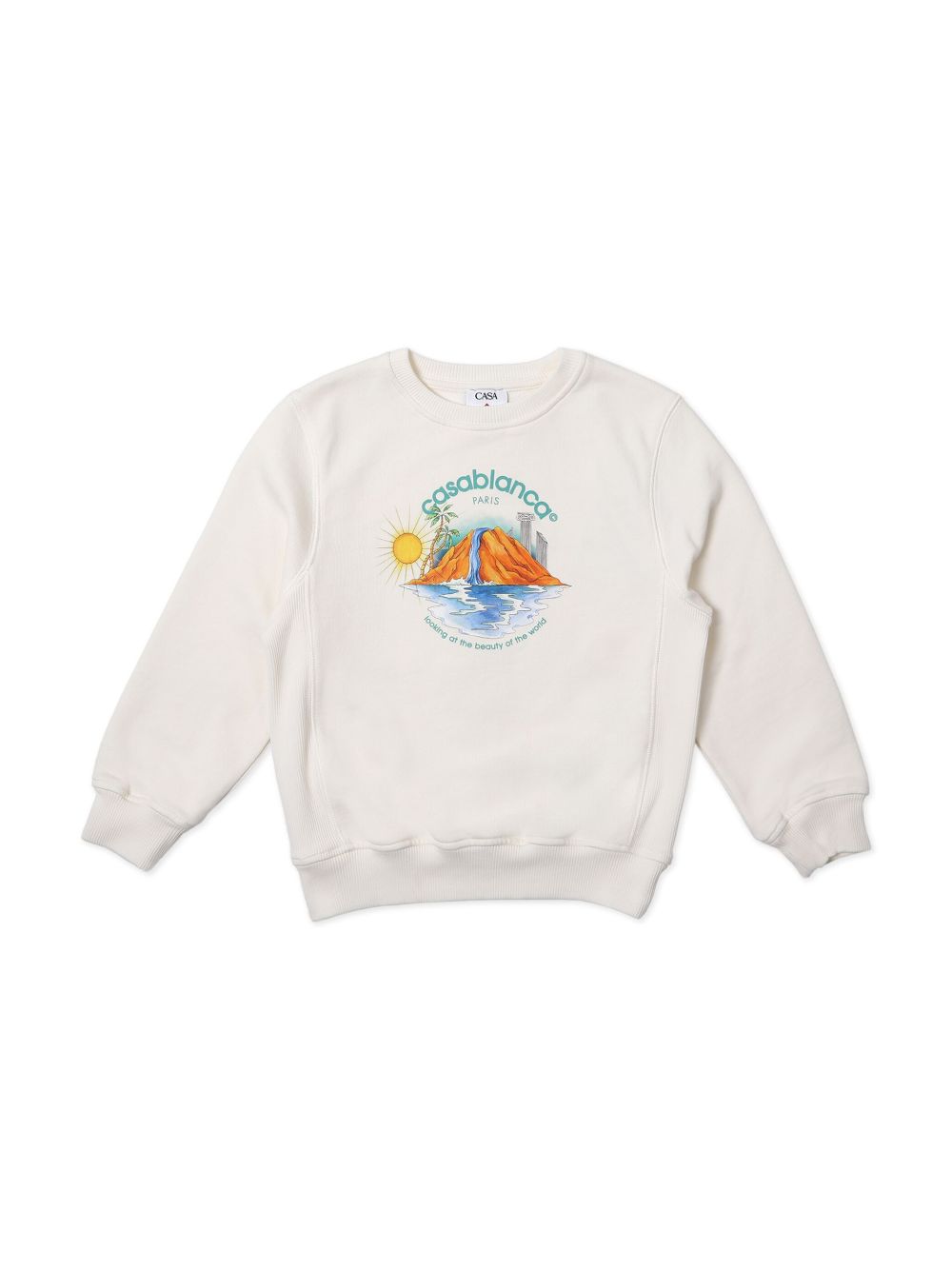 CASABLANCA KIDS Oasis sweatshirt - White