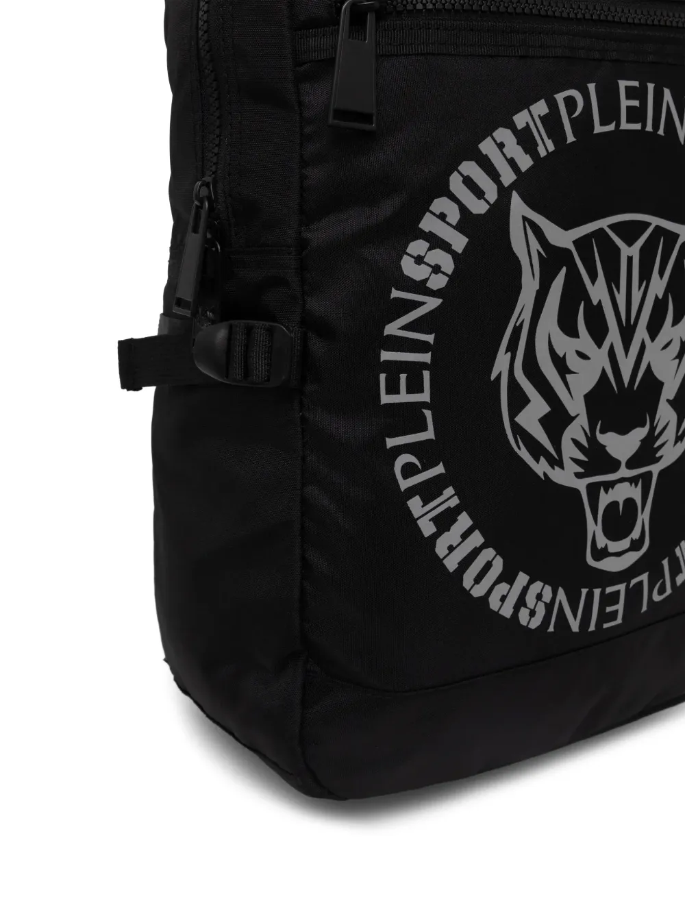 Plein Sport Rugzak met logoprint Zwart