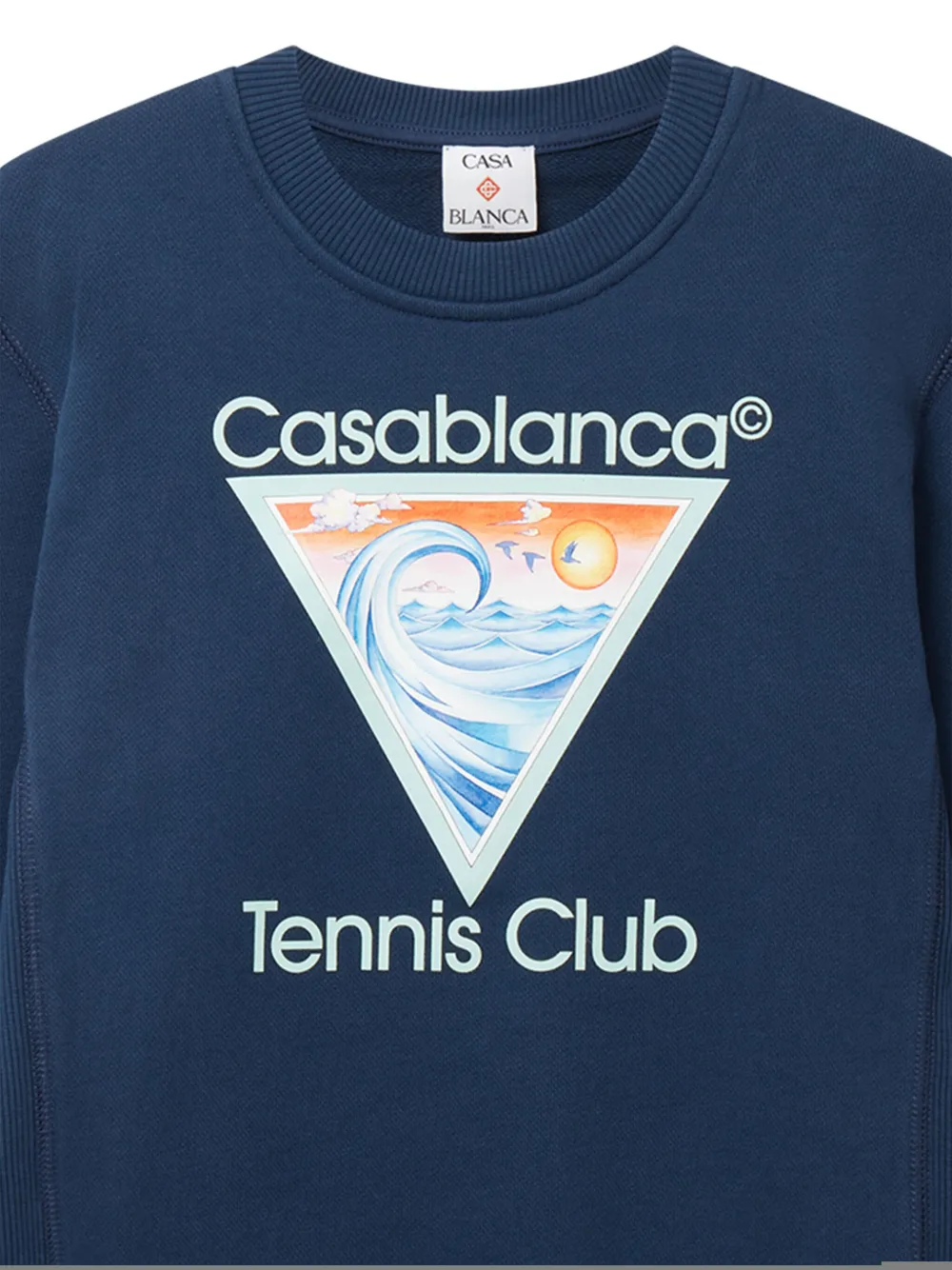 CASABLANCA KIDS Sweater met logoprint Blauw
