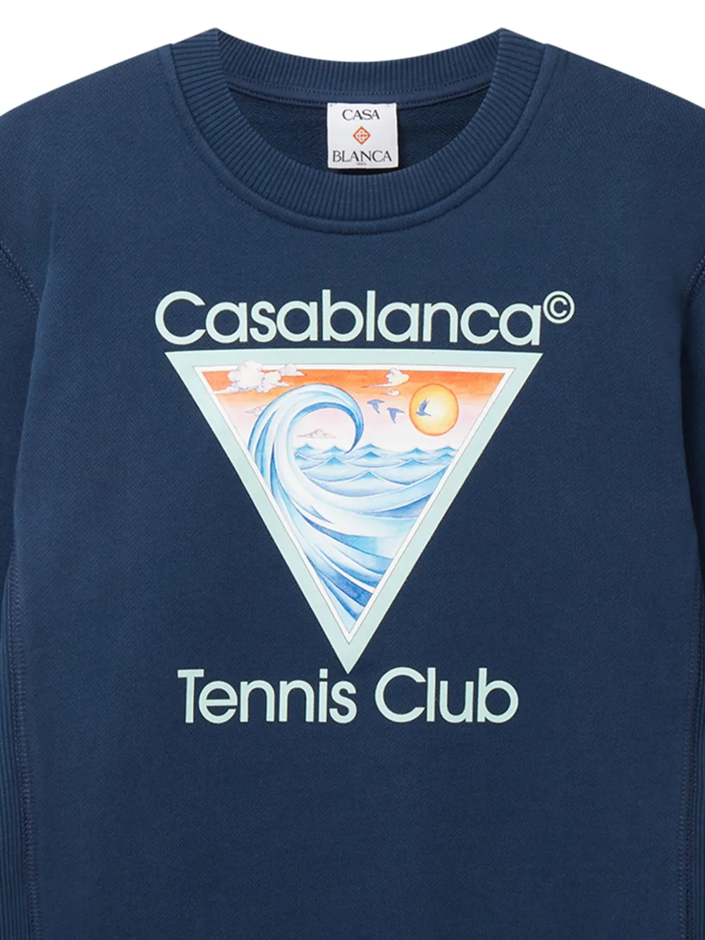 CASABLANCA KIDS logo-print sweatshirt