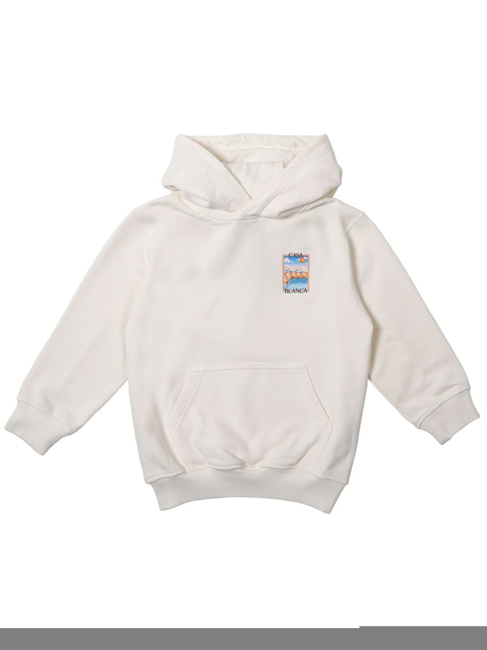 CASABLANCA KIDS Surreal Pool hoodie - White