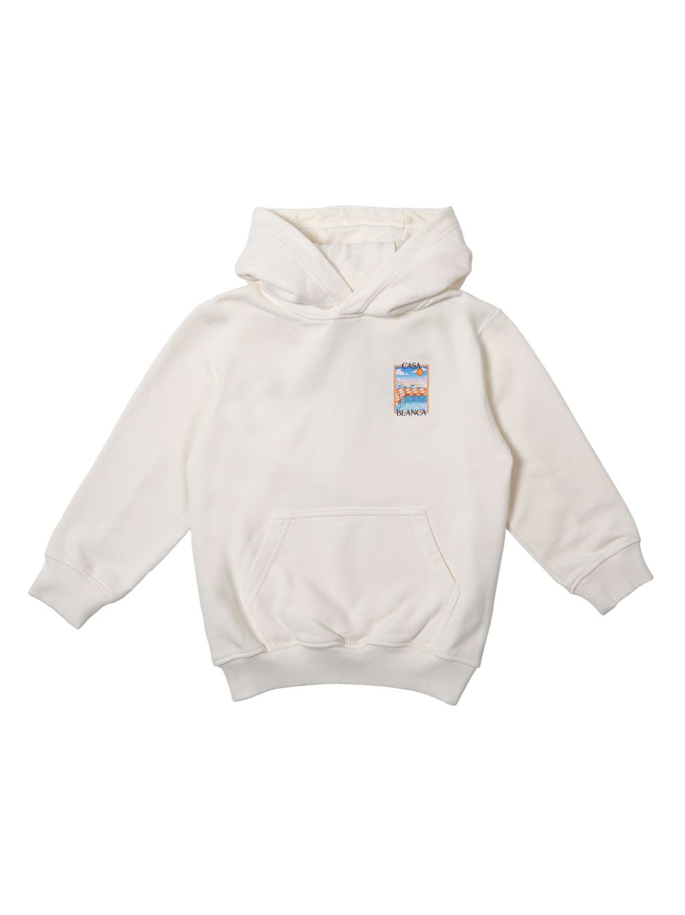 CASABLANCA KIDS Surreal Pool hoodie - White