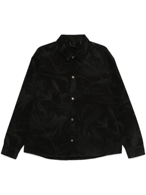 Daily Paper camisa de mezclilla con láser floral