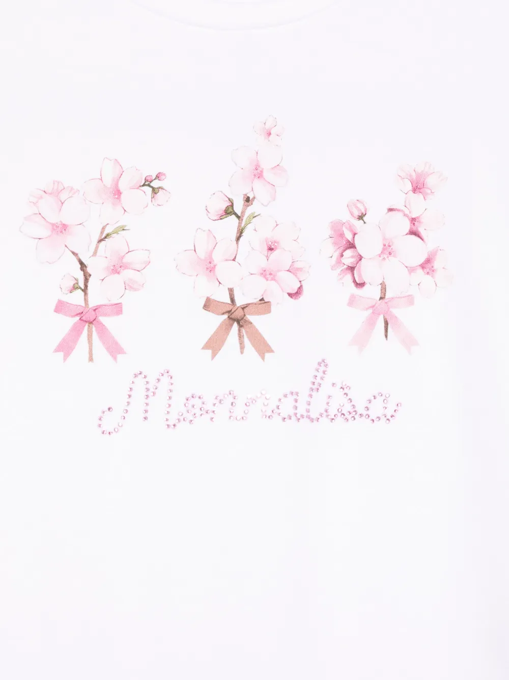 Monnalisa Jurk met bloemenprint Wit