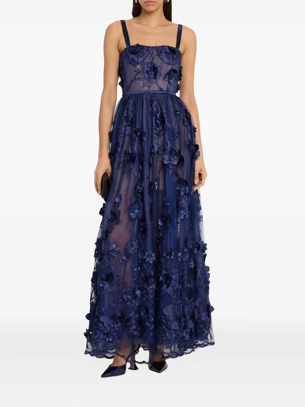 Bronx And Banco Anastasia Maxi Dress In Blue