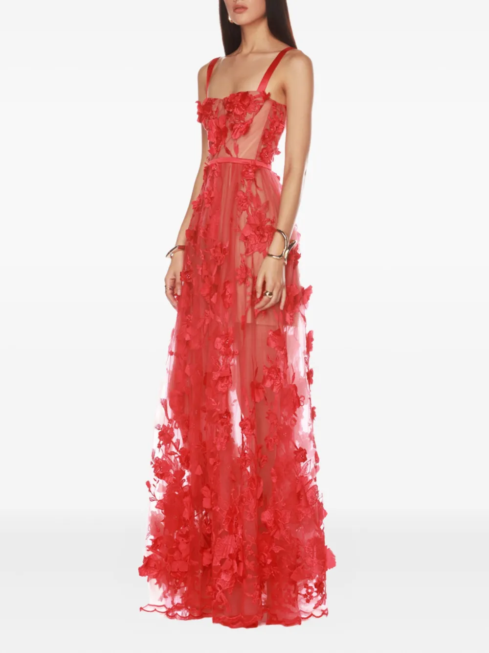 Bronx And Banco Anastasia Maxi Dress In Red