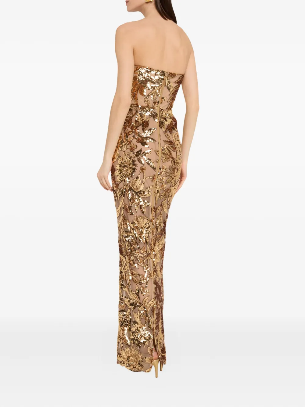 Bronx And Banco Dahlia Gown In Brown