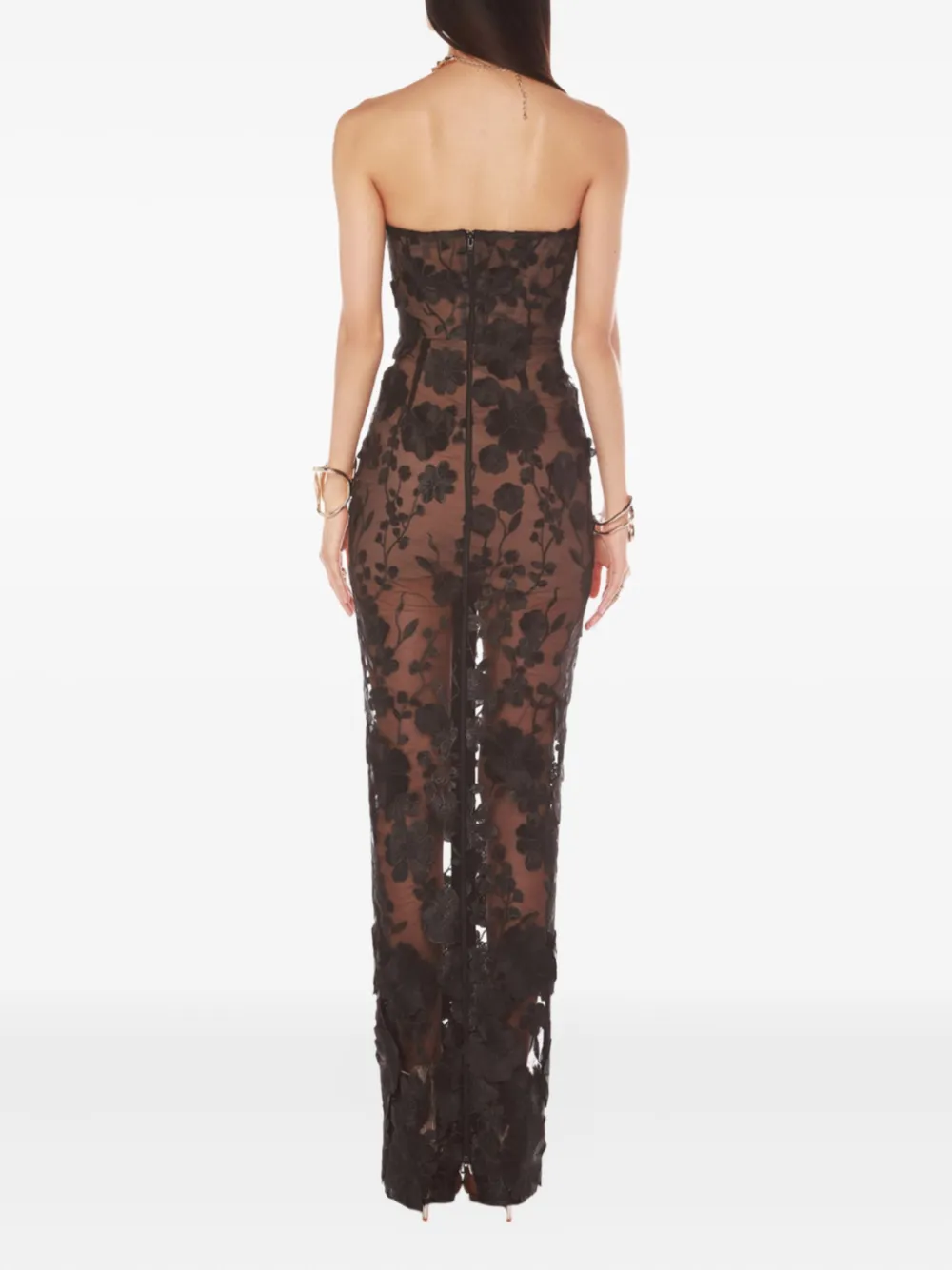 Bronx And Banco Jasmine Gown In Black