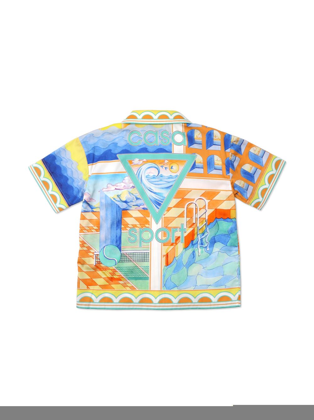 CASABLANCA KIDS graphic-print shirt - Yellow