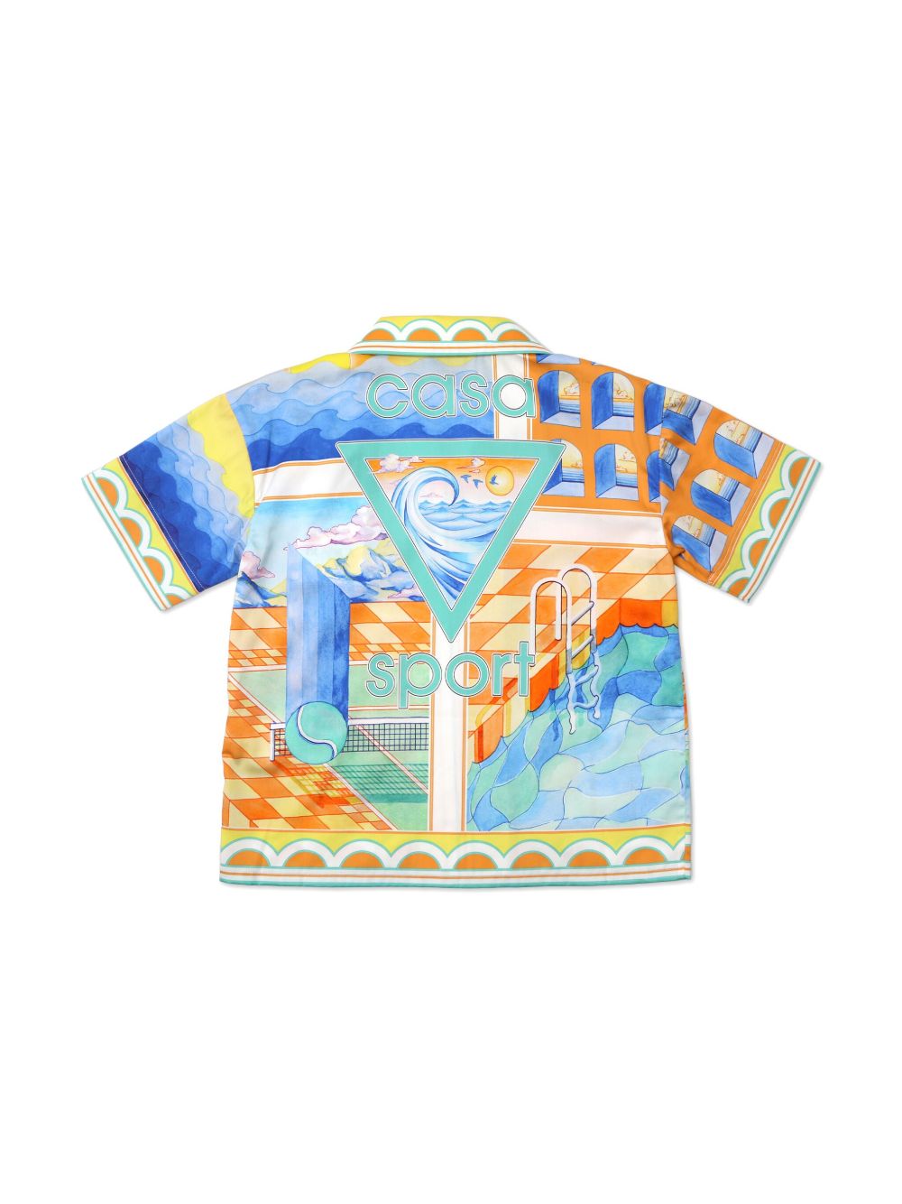 CASABLANCA KIDS graphic-print shirt - Yellow