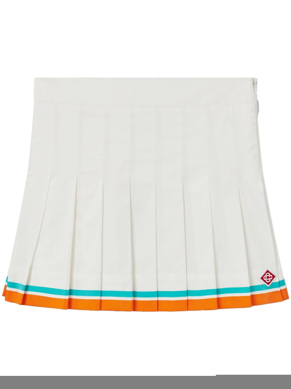 CASABLANCA KIDS pleated mini skirt - White