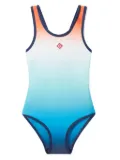 CASABLANCA KIDS ombre-effect swimsuit - Blue