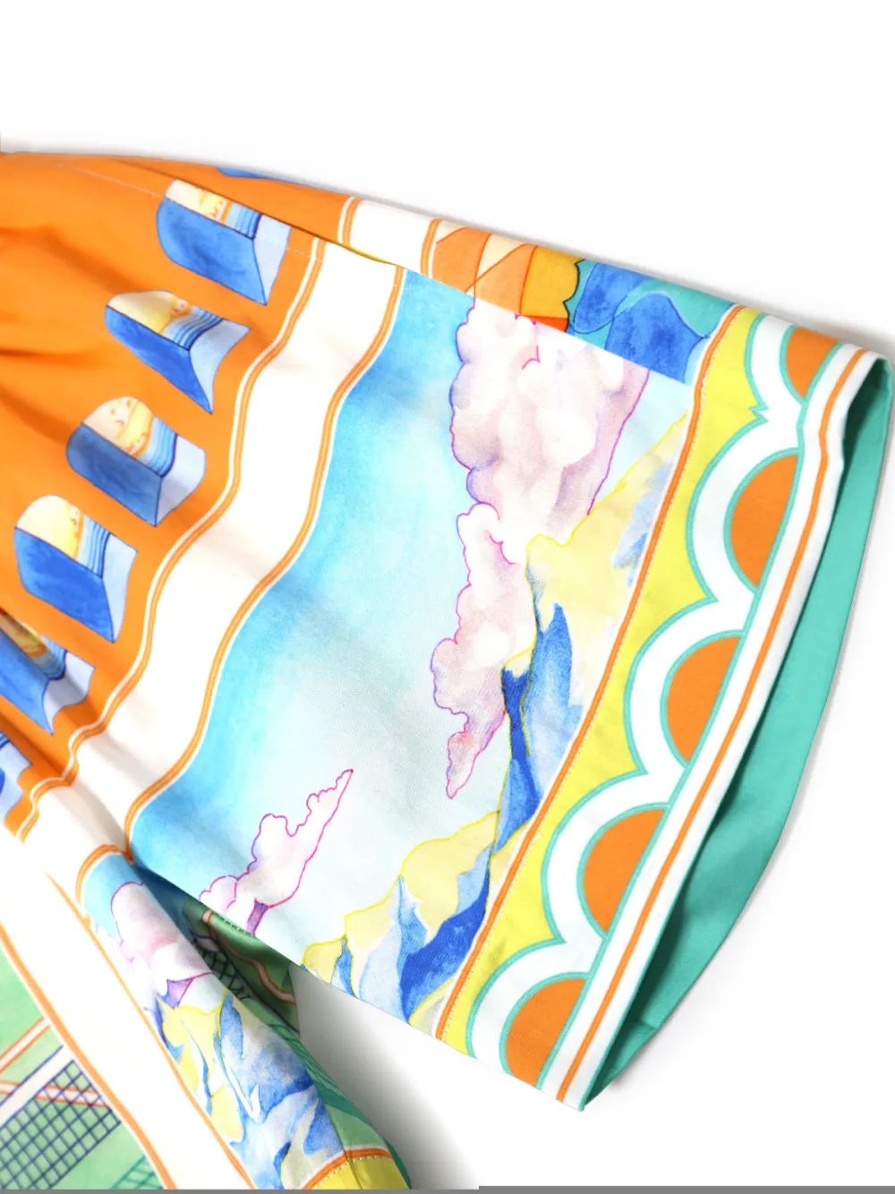 CASABLANCA KIDS Surreal Pool shorts Oranje