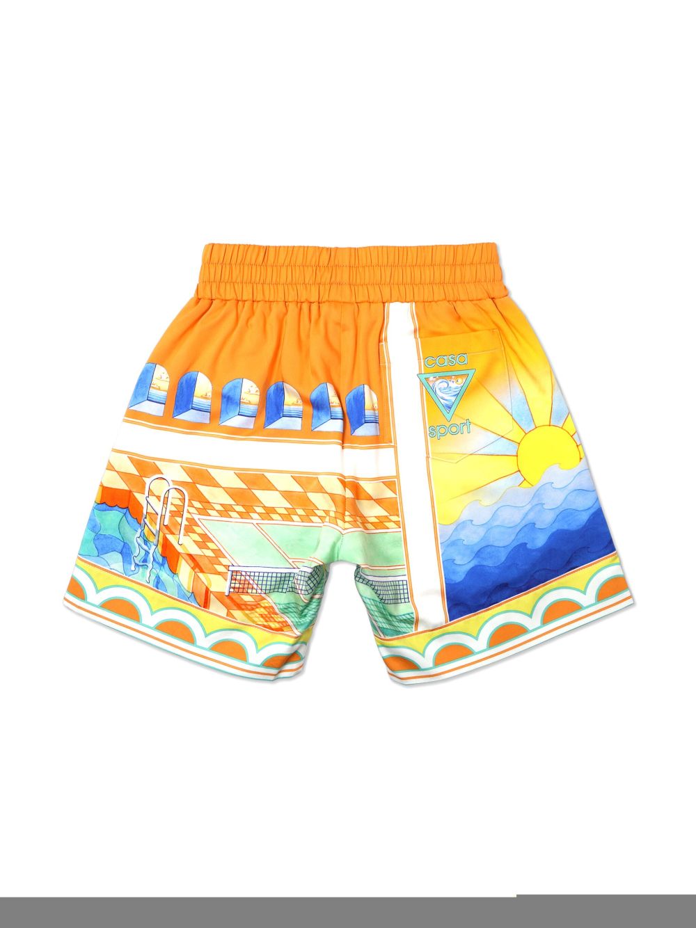 CASABLANCA KIDS Surreal Pool shorts - Orange