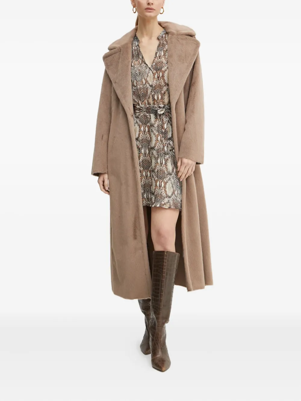 GUESS USA Jas met ceintuur Bruin