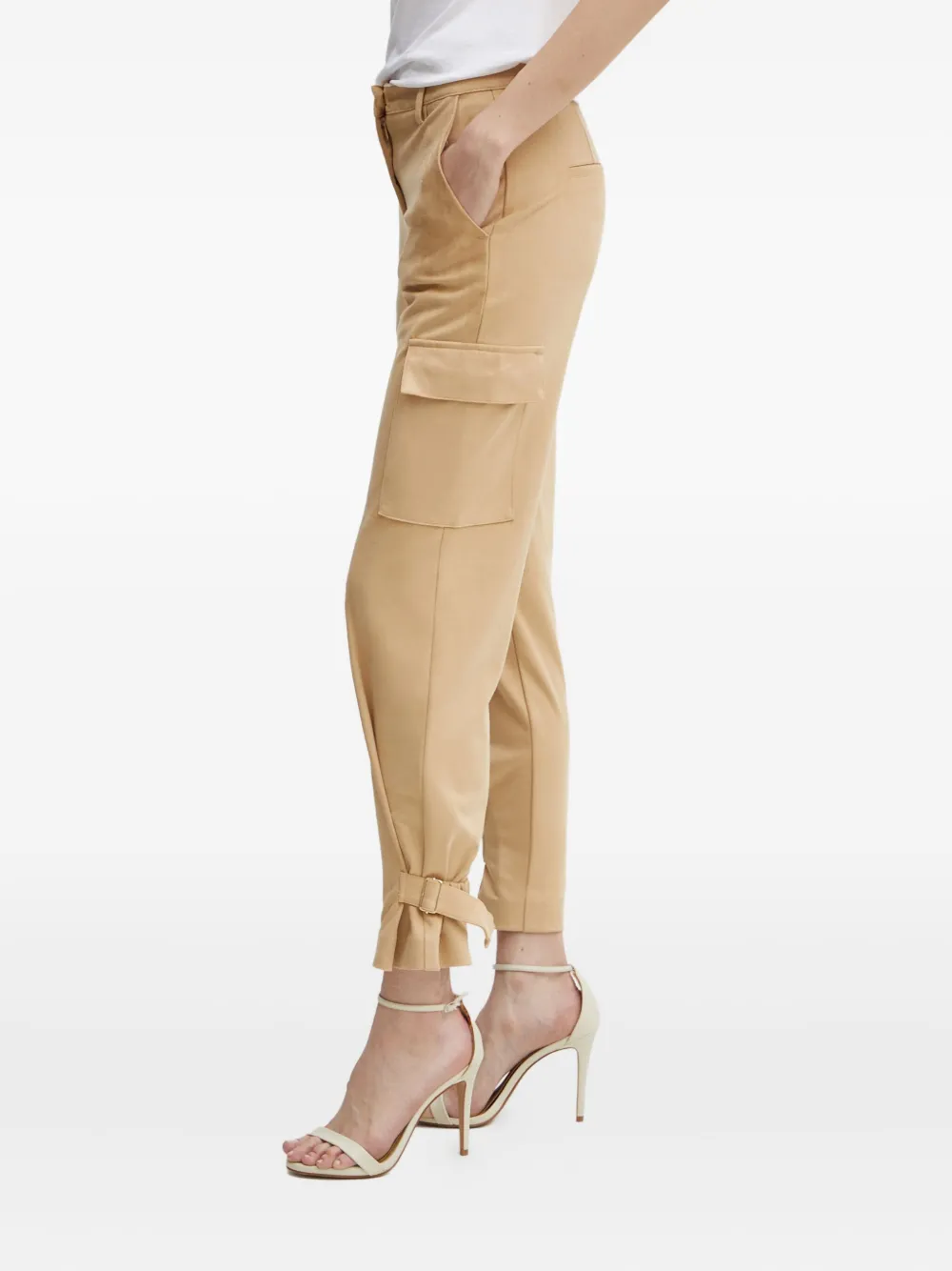 GUESS USA Broek met gesp - Beige