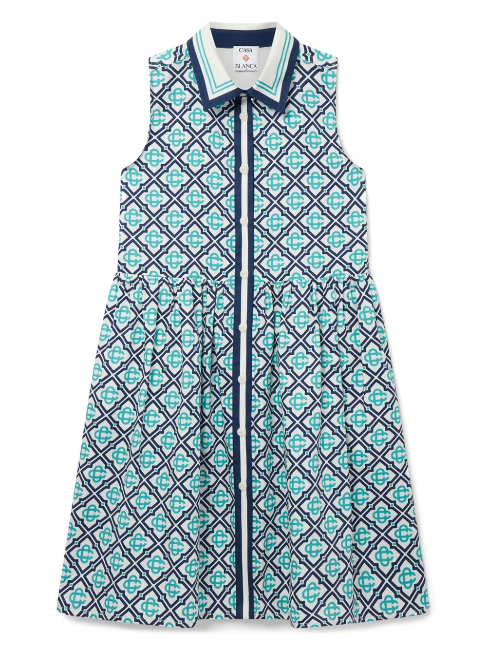 CASABLANCA KIDS Jurk met monogram Blauw