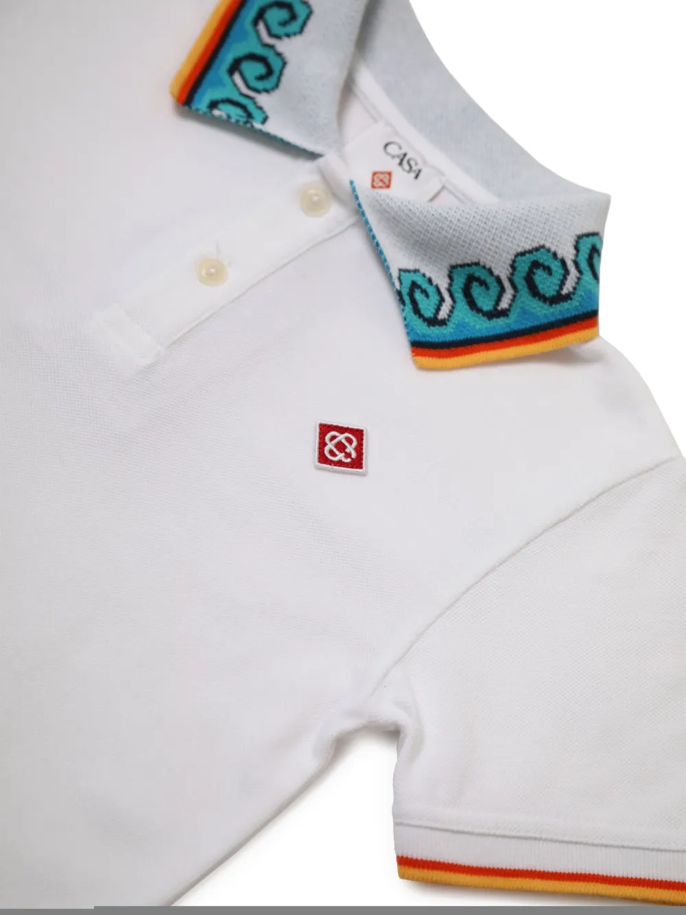 CASABLANCA KIDS Poloshirt met logo Wit