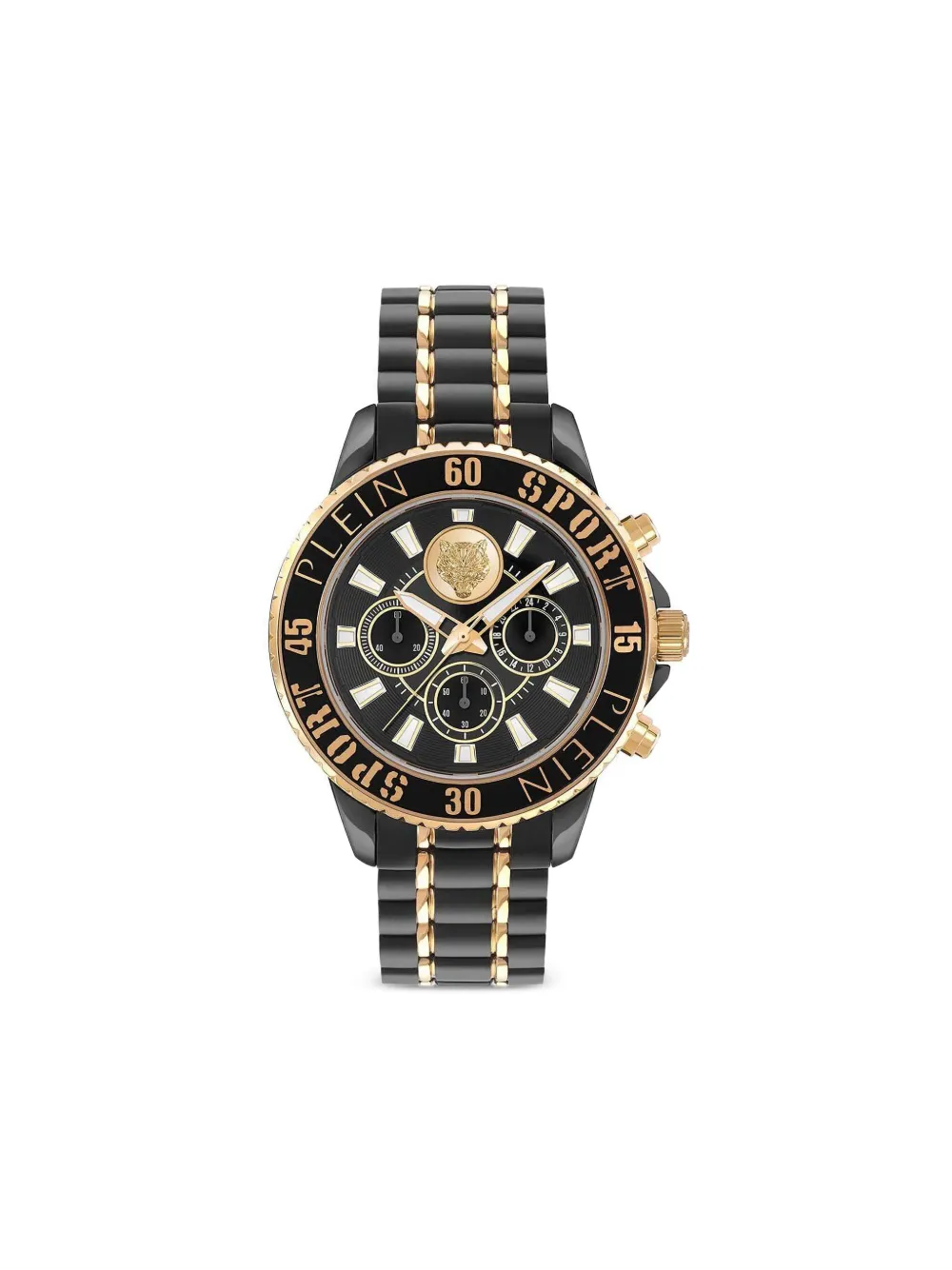 Plein Sport Glam Chrono 44mm - ブラック Plein Sport Glam Chrono 44mm - ブラック