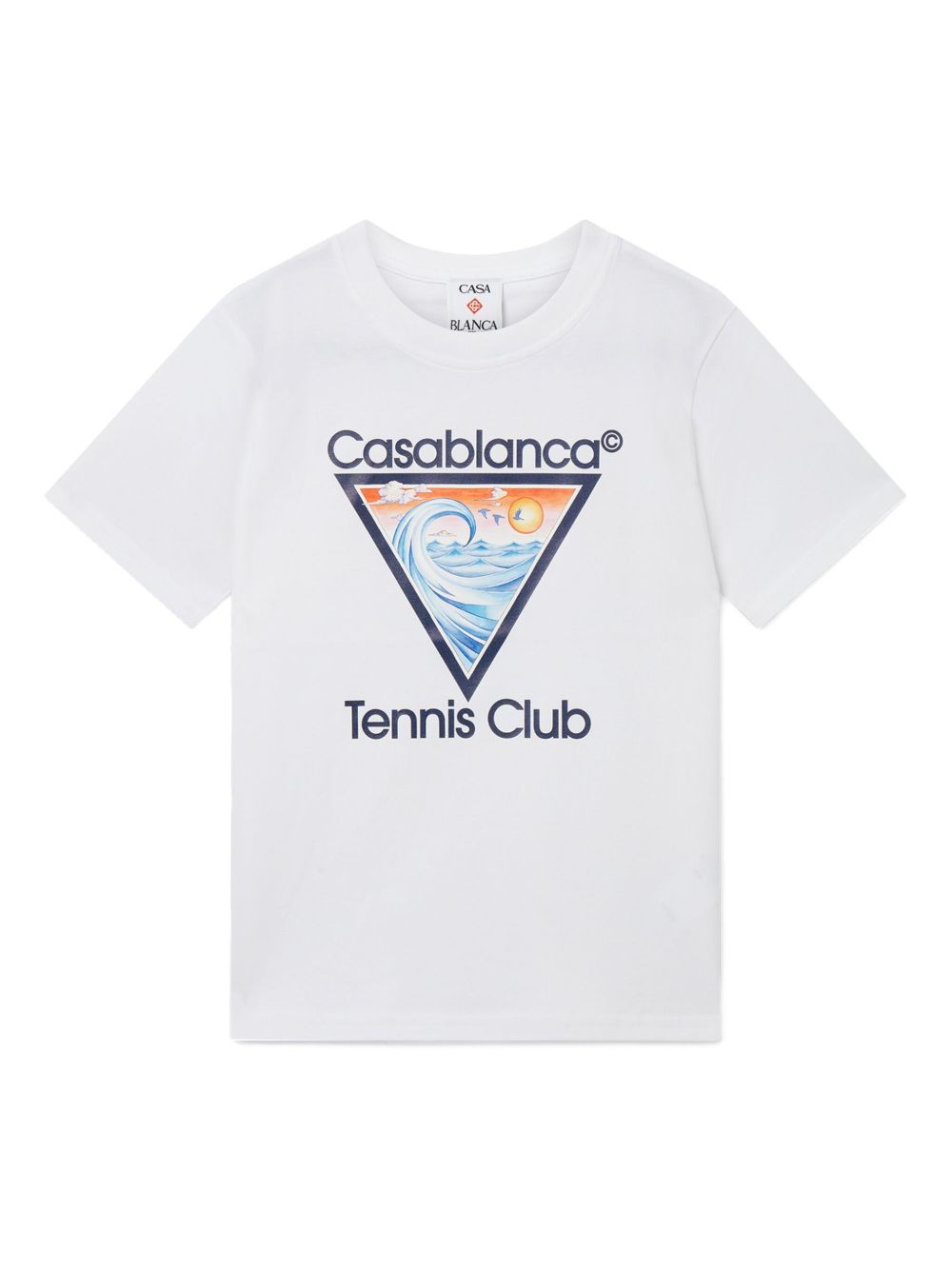 CASABLANCA KIDS Tennis Club Icon t-shirt - White