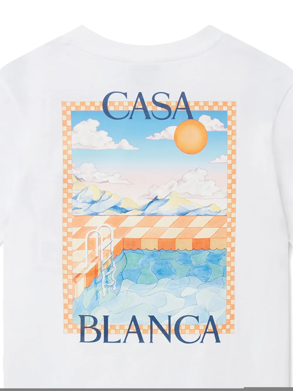 CASABLANCA KIDS T-shirt met grafische print Wit