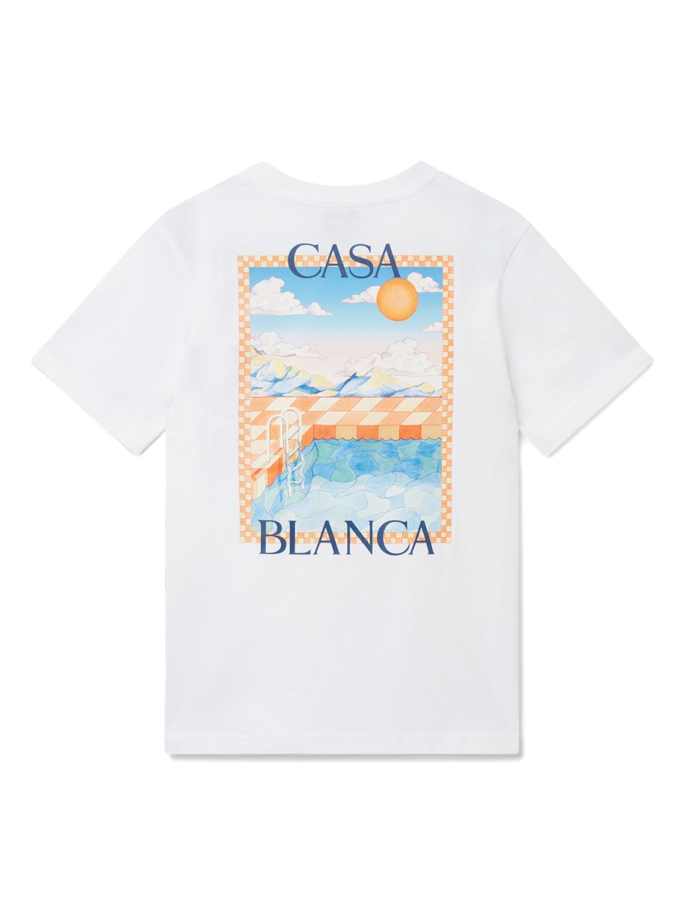 CASABLANCA KIDS graphic print t-shirt - White