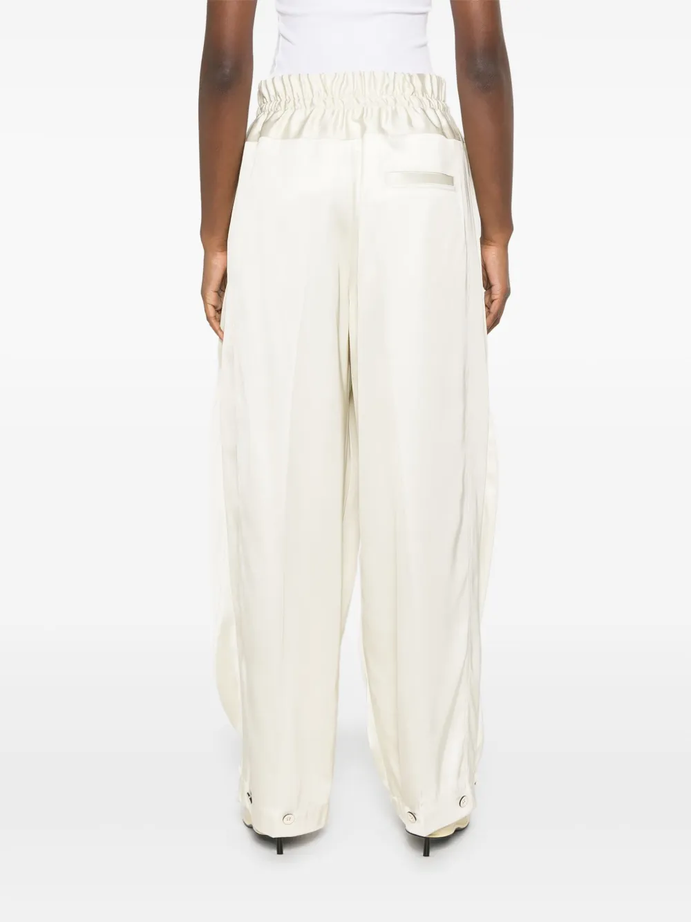 Jil Sander Palazzo plooibroek Beige