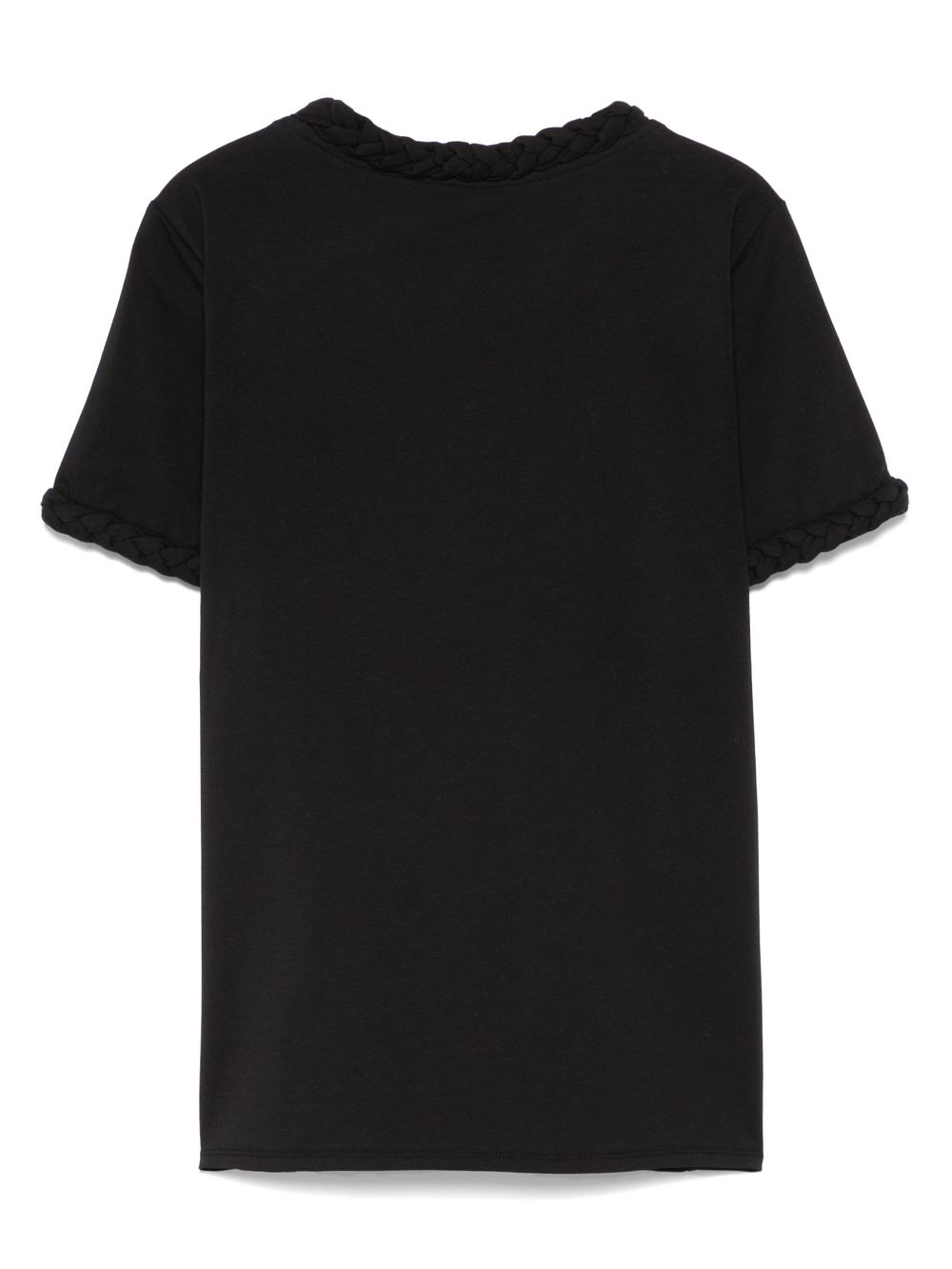 Cinq A Sept braided-detailed T-shirt - Black