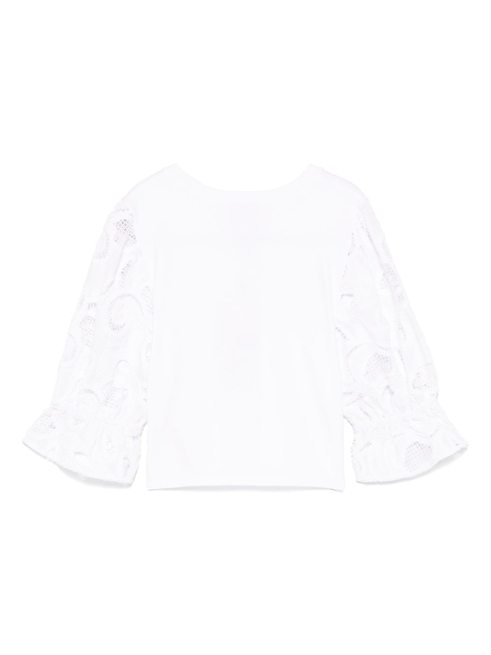 Cinq A Sept embroidered-sleeves - White