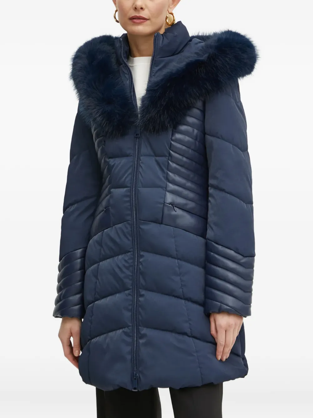 GUESS USA Oxana gewatteerd jack Blauw