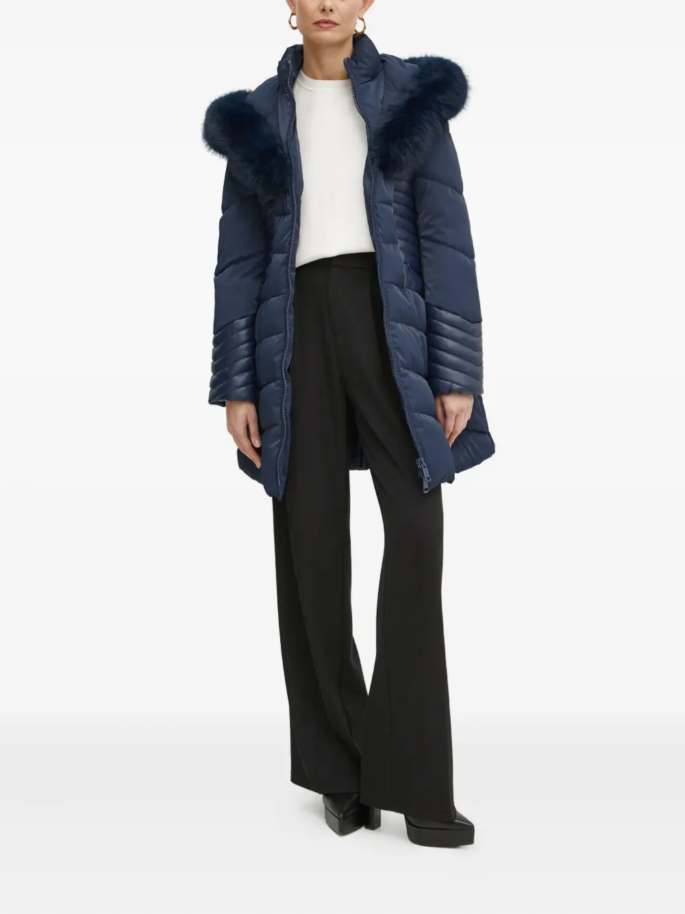 GUESS USA Oxana gewatteerd jack Blauw