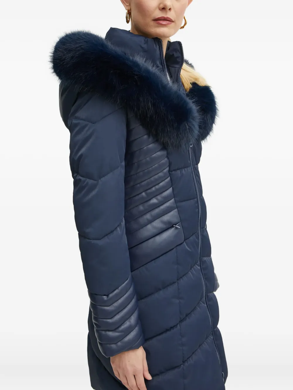 GUESS USA Oxana gewatteerd jack Blauw