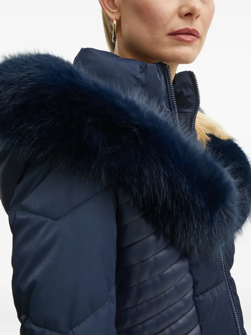 GUESS USA Oxana gewatteerd jack Blauw