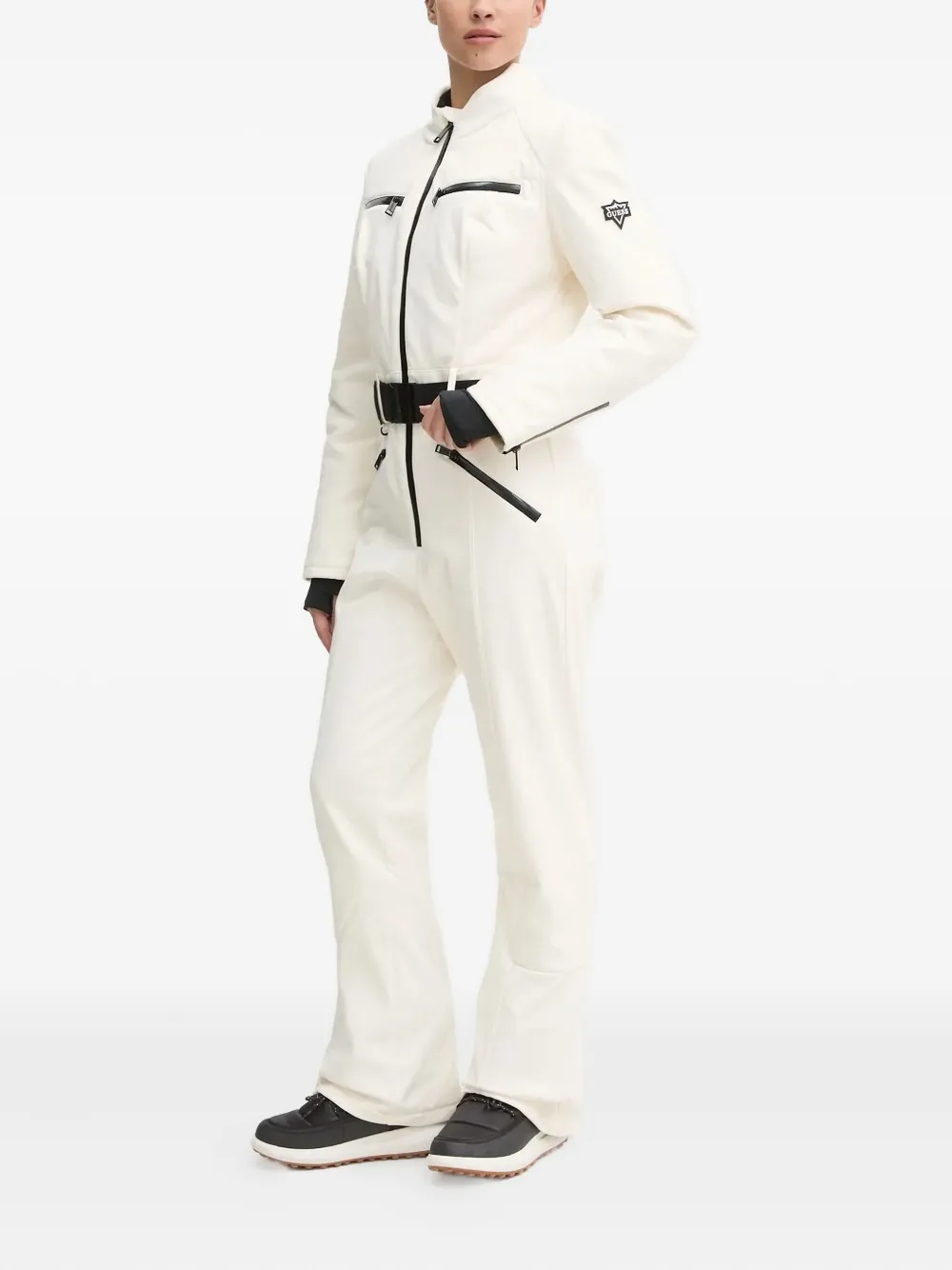 GUESS USA belted ski jumpsuit - ホワイト GUESS USA belted ski jumpsuit - ホワイト