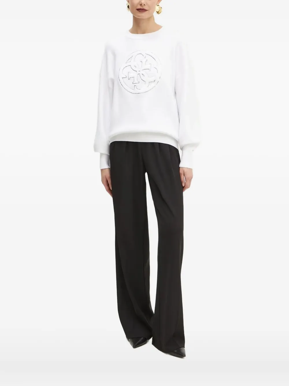 GUESS USA sequin-embellished sweatshirt | White | Image 1