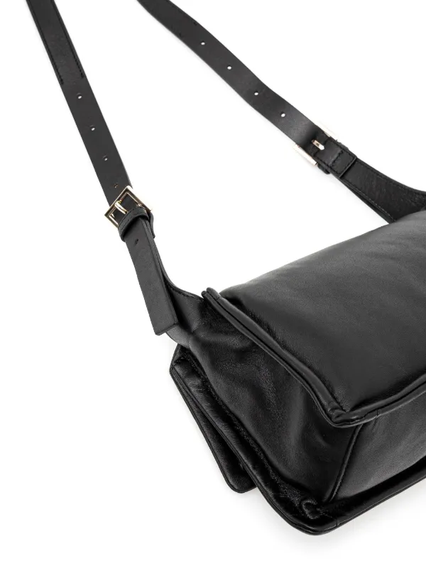 GUESS USA レザー ショルダーバッグ | ブラック | FARFETCH JP